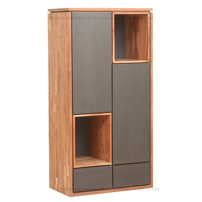 Urban Forge Solid Wood Rustic Book Shelf