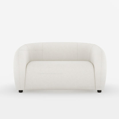 Jonesboro Modern Solid Wood Sofa with Boucle Upholstery and Curved Backrest