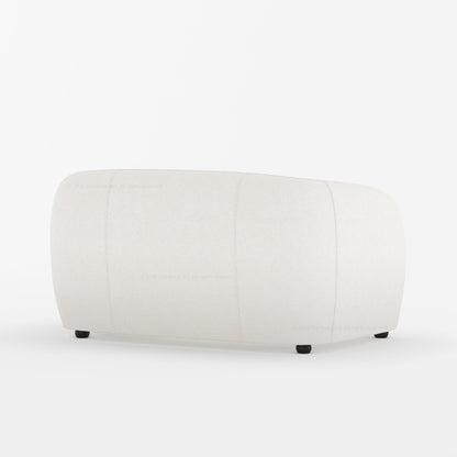 Jonesboro Modern Solid Wood Sofa with Boucle Upholstery and Curved Backrest