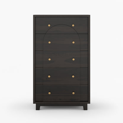 Livingston Solid Wood Bedroom Set with Bouclé Upholstered Bed