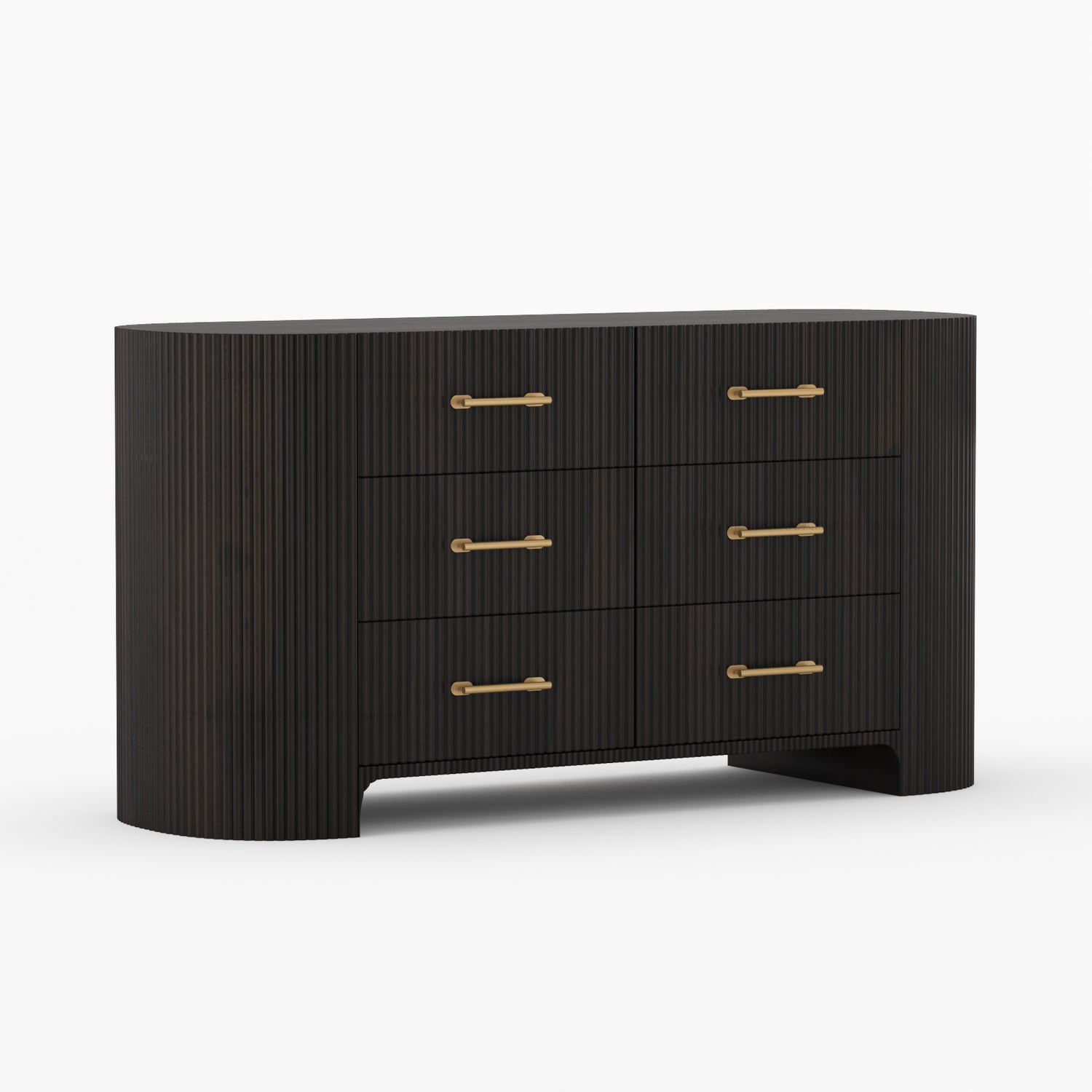 Bartow Fluted Solid Wood Dresser – 5, 6, 7 &amp; 9 Drawer Storage Chest