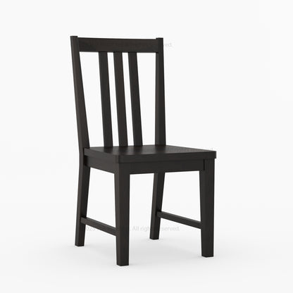 Shelbyville Solid Wood Farmhouse Dining Chair with Slatted Back