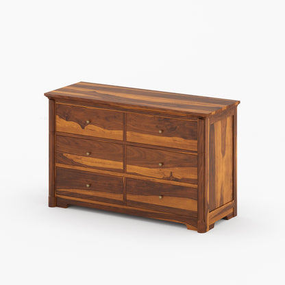 Abilene Solid Wood Six Drawer Dresser