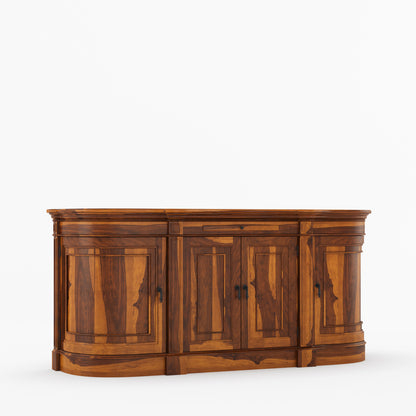 Goldfield Solid Wood Curved Sideboard Buffet Storage for Dining Room