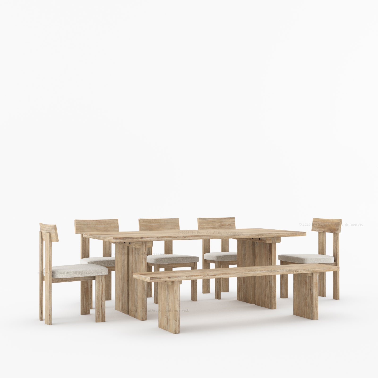 Fontana Modern Dining Table and Chair Set