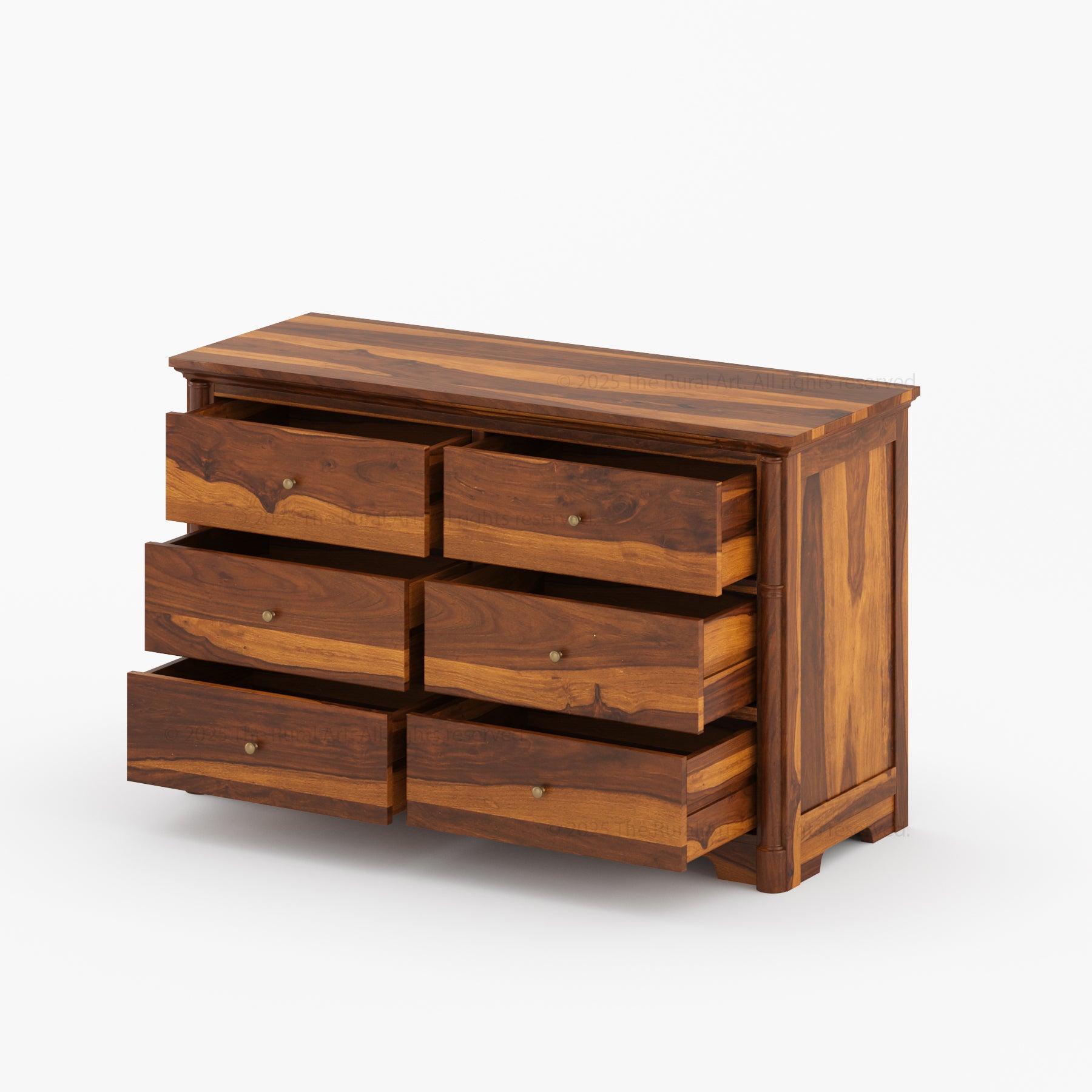 Abilene Solid Wood Six Drawer Dresser