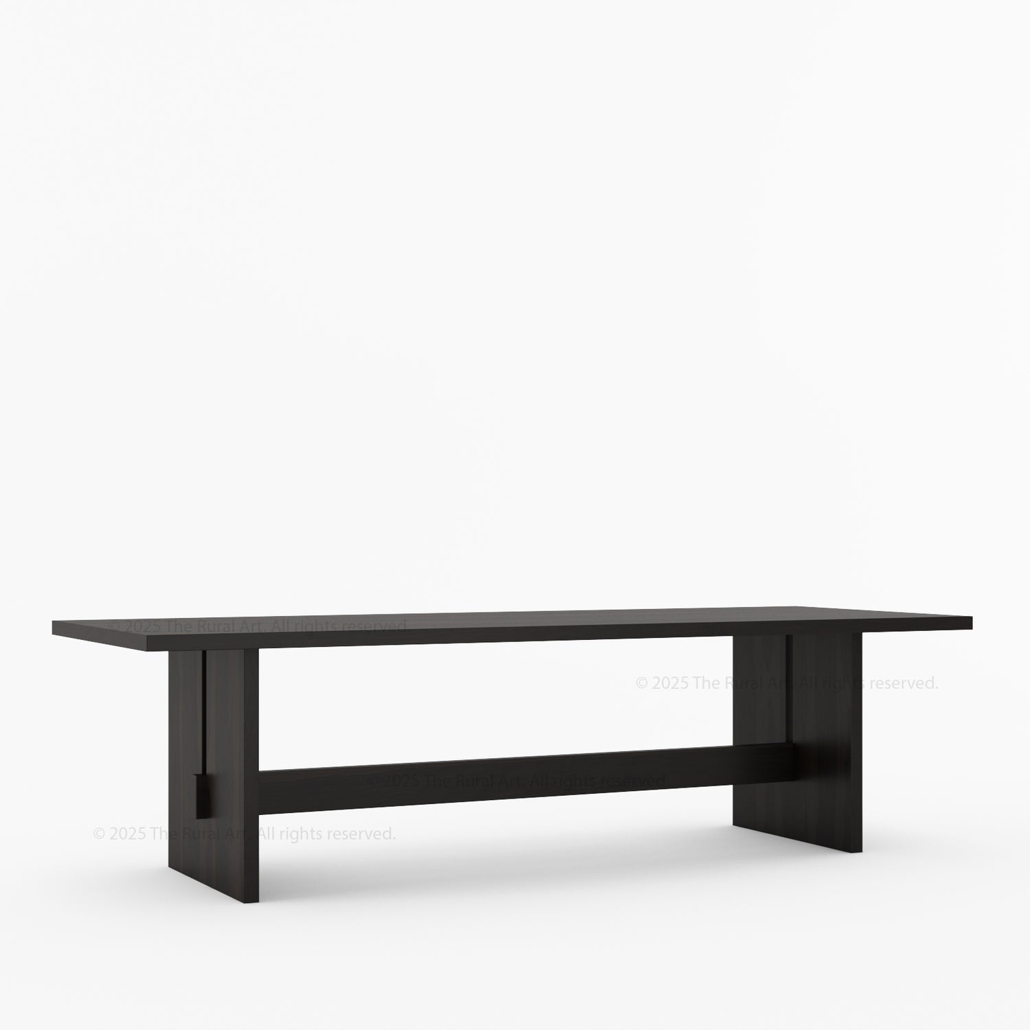 Marion Modern Slab-Leg Solid Wood Dining Table