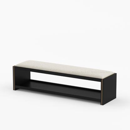Branson Solid Wood Bedroom Collection with Brass Inlay Detailing