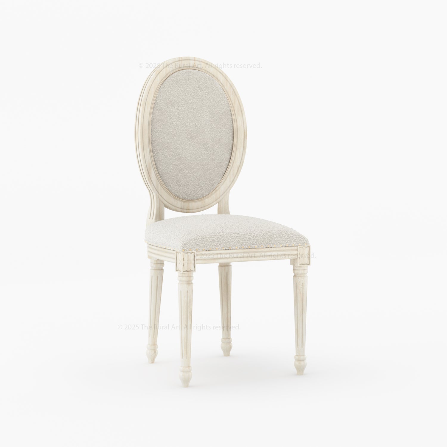 Crossett Oval Back Dining Chair Solid Wood with Upholstered Comfort