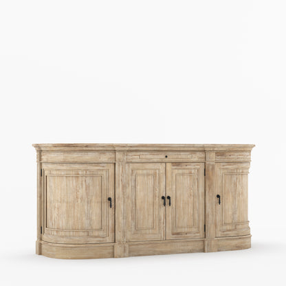 Goldfield Solid Wood Curved Sideboard Buffet Storage for Dining Room