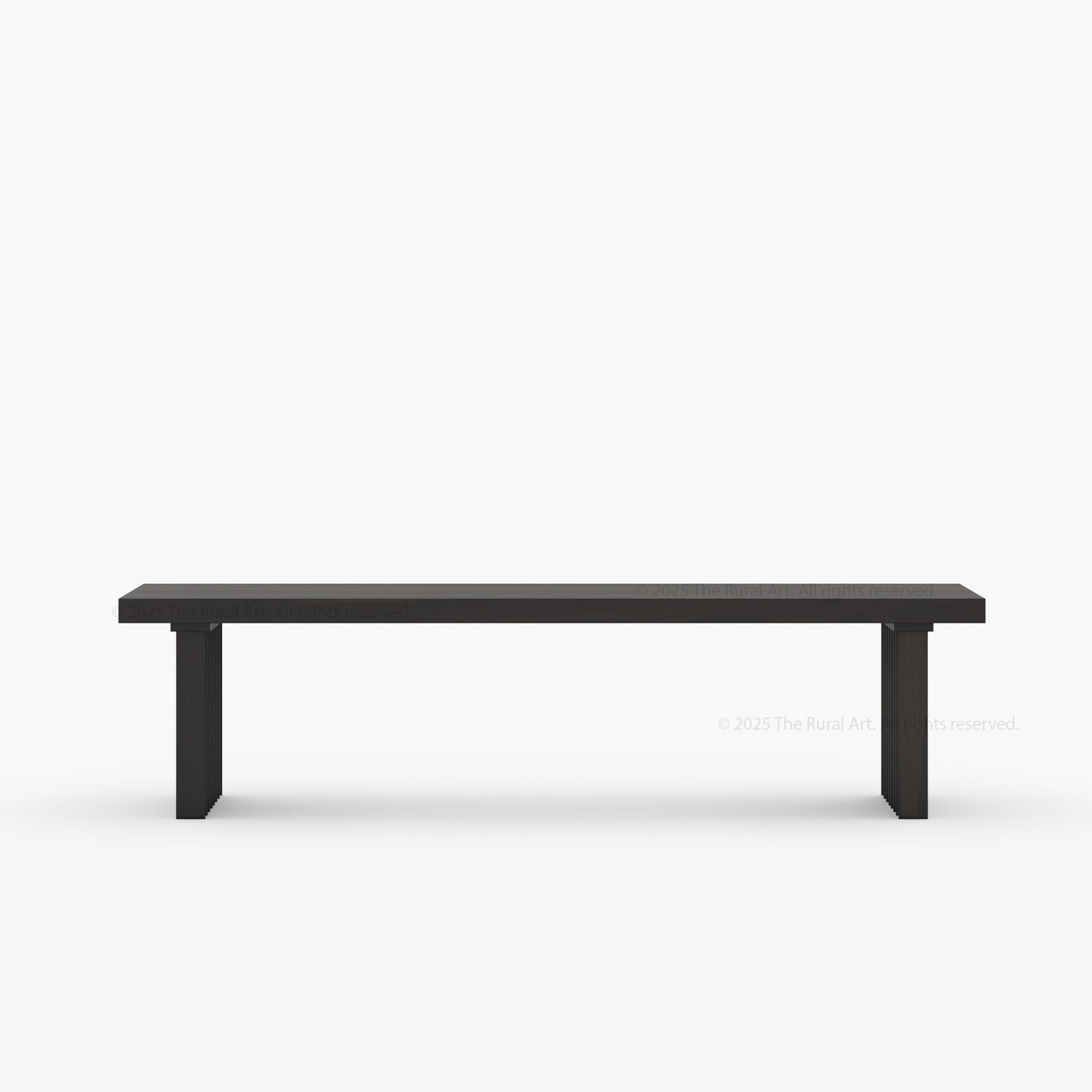 Montecito Fluted Backless Dining Bench