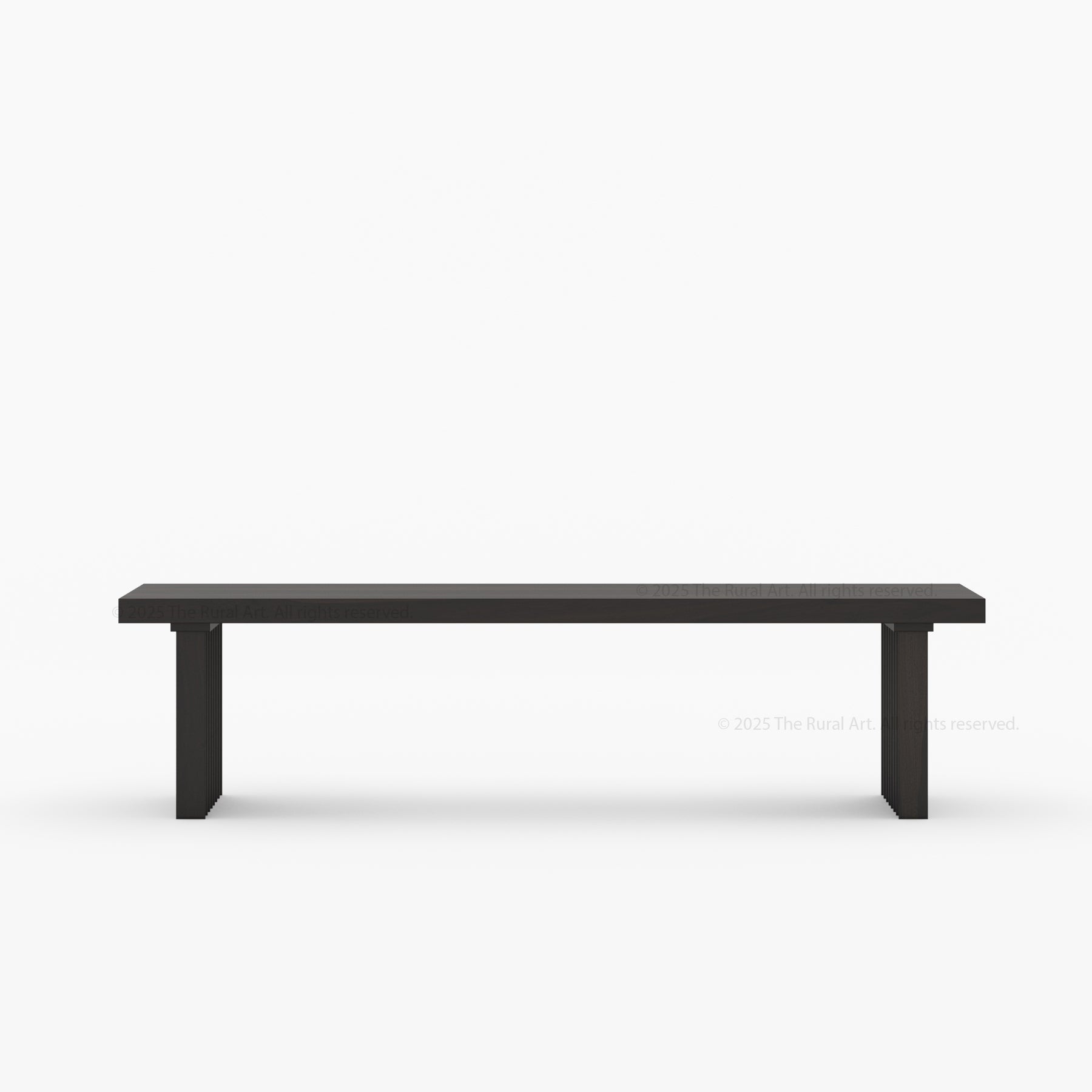 Montecito Fluted Backless Dining Bench