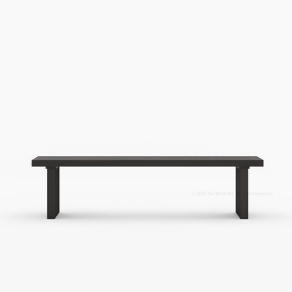 Montecito Fluted Backless Dining Bench