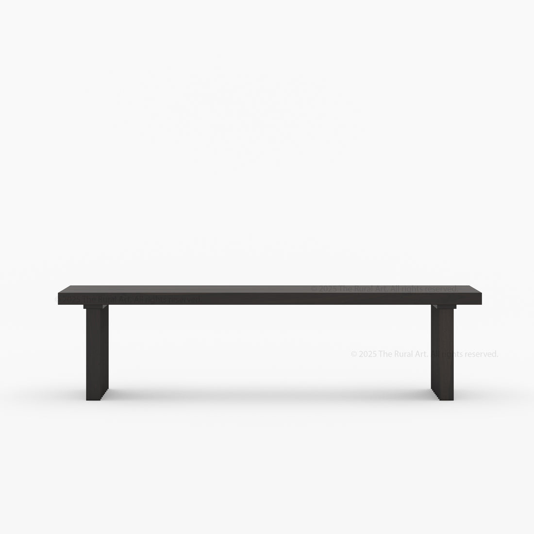Montecito Fluted Backless Dining Bench