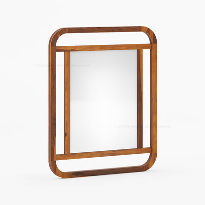 Stockton Solid Wood Open-Frame Wall Mirror