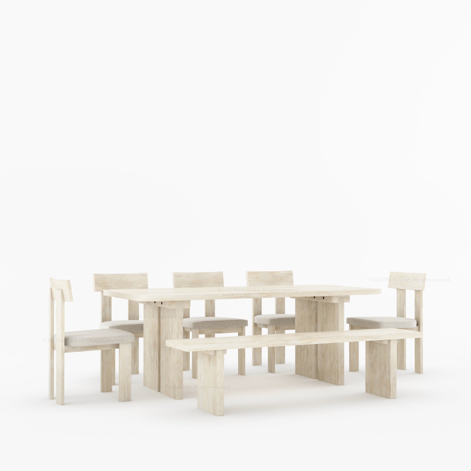 Fontana Modern Dining Table and Chair Set