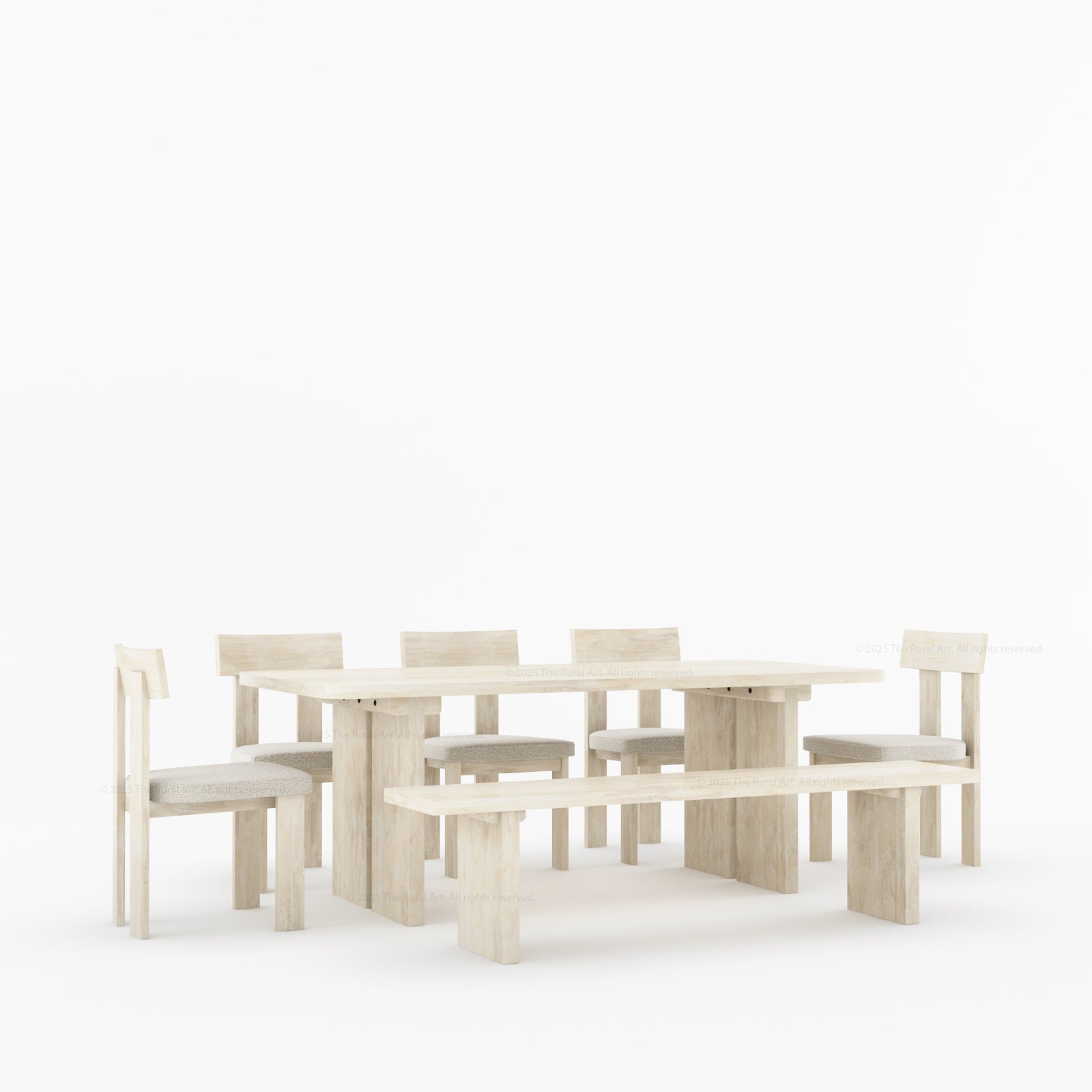 Fontana Modern Dining Table and Chair Set