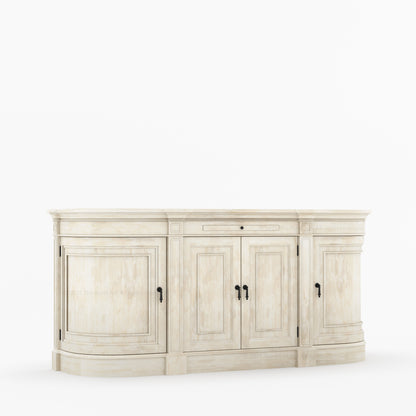 Goldfield Solid Wood Curved Sideboard Buffet Storage for Dining Room
