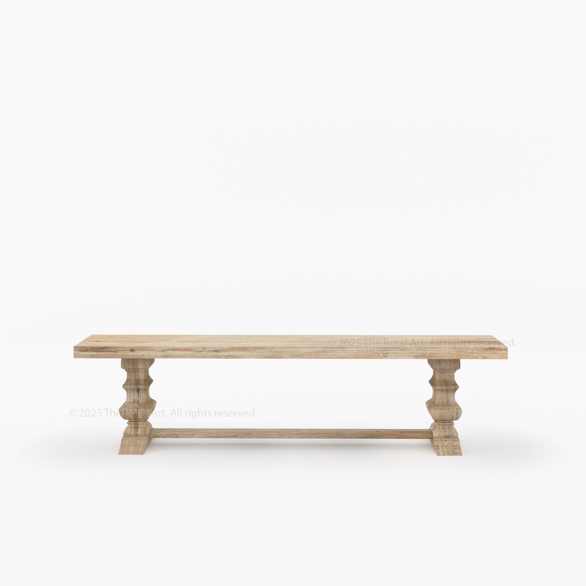 Crossett Solid Wood Trestle Dining Bench Handcrafted Farmhouse Style