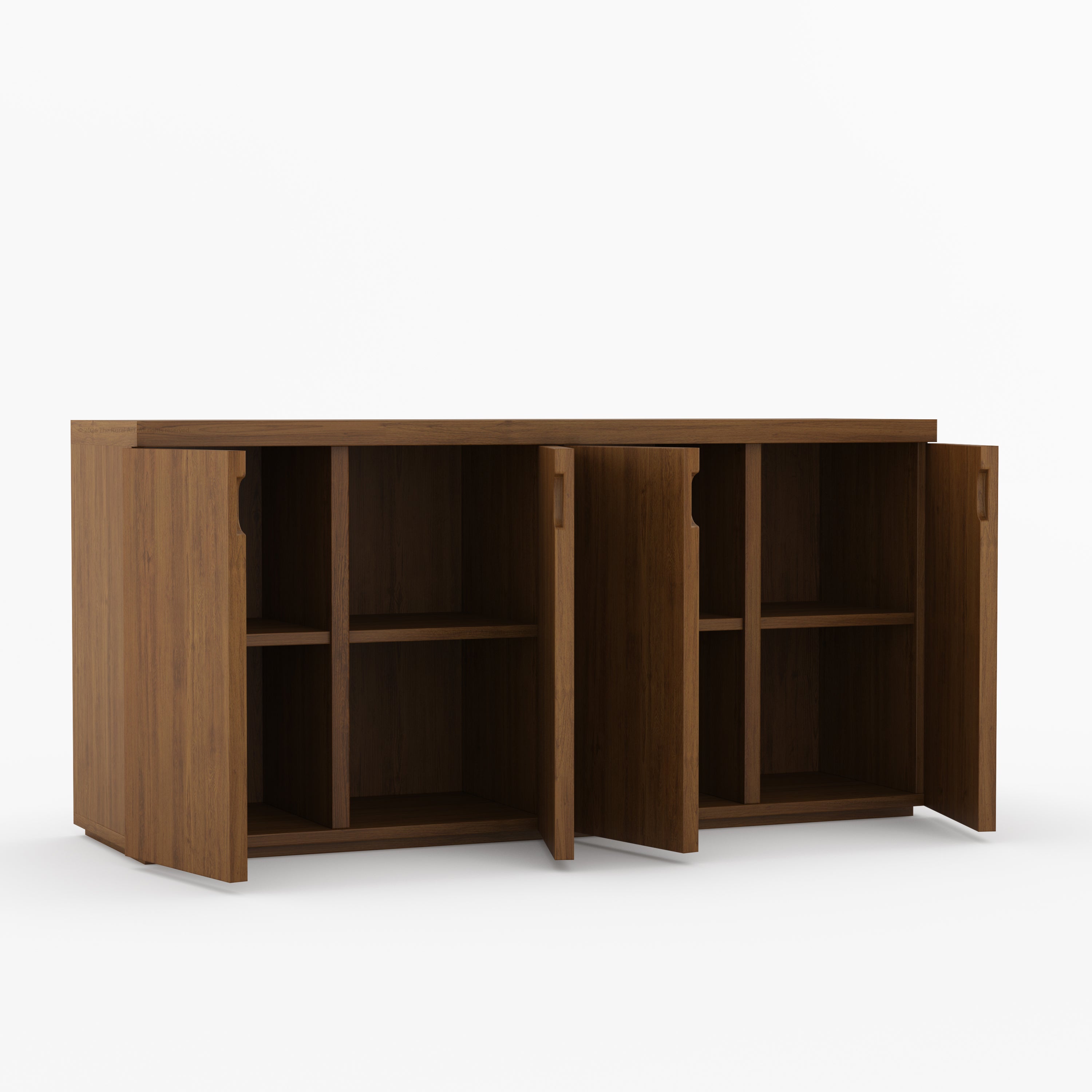 Ozark Modern Solid Wood Four-Door Sideboard