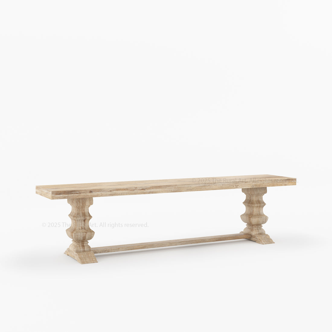 Crossett Solid Wood Trestle Dining Bench Handcrafted Farmhouse Style