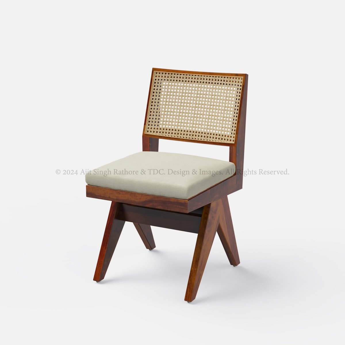 Charleston Rattan Back Dining Chair