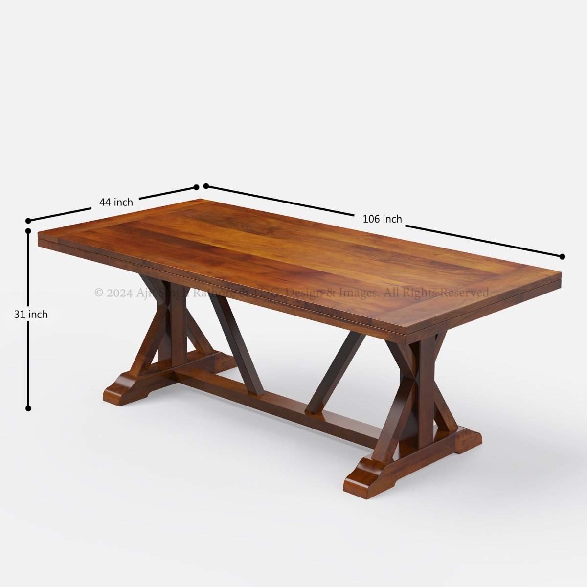 Charleston Solid Wood Dining Table