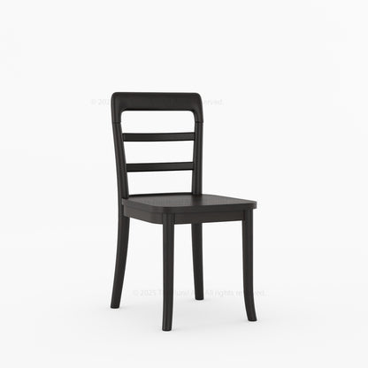 Manhattan Solid Wood Dining Chair with Ladder Back Support