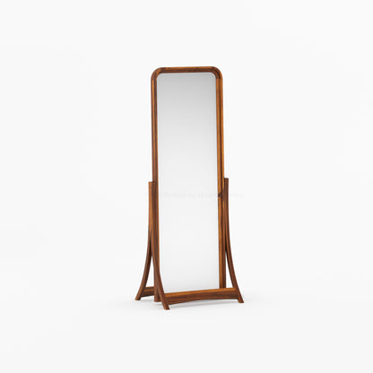 Garland Solid Wood Full-Length Freestanding Dressing Mirror with Rounded Frame