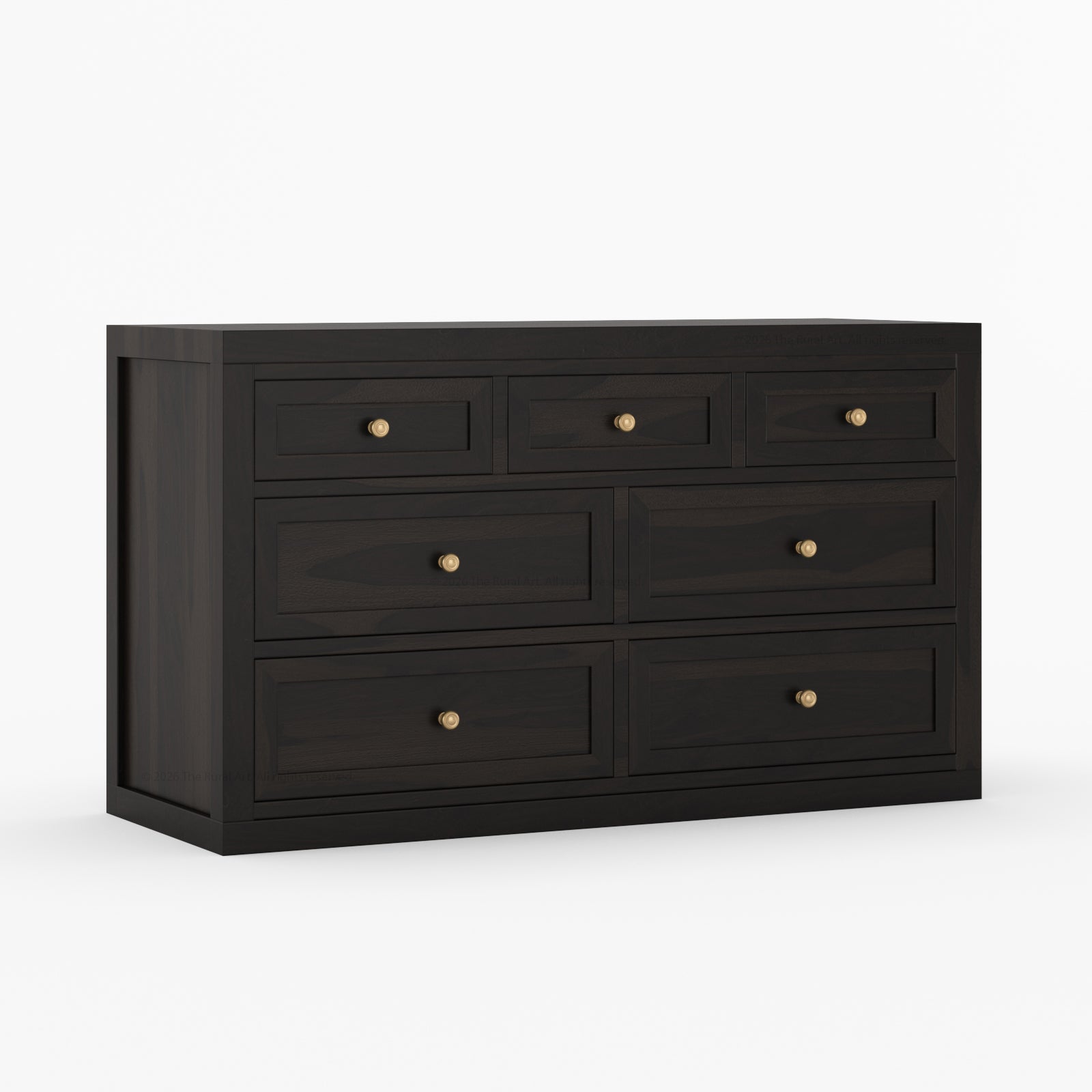 Seward Solid Wood Dresser with Panel Detailing