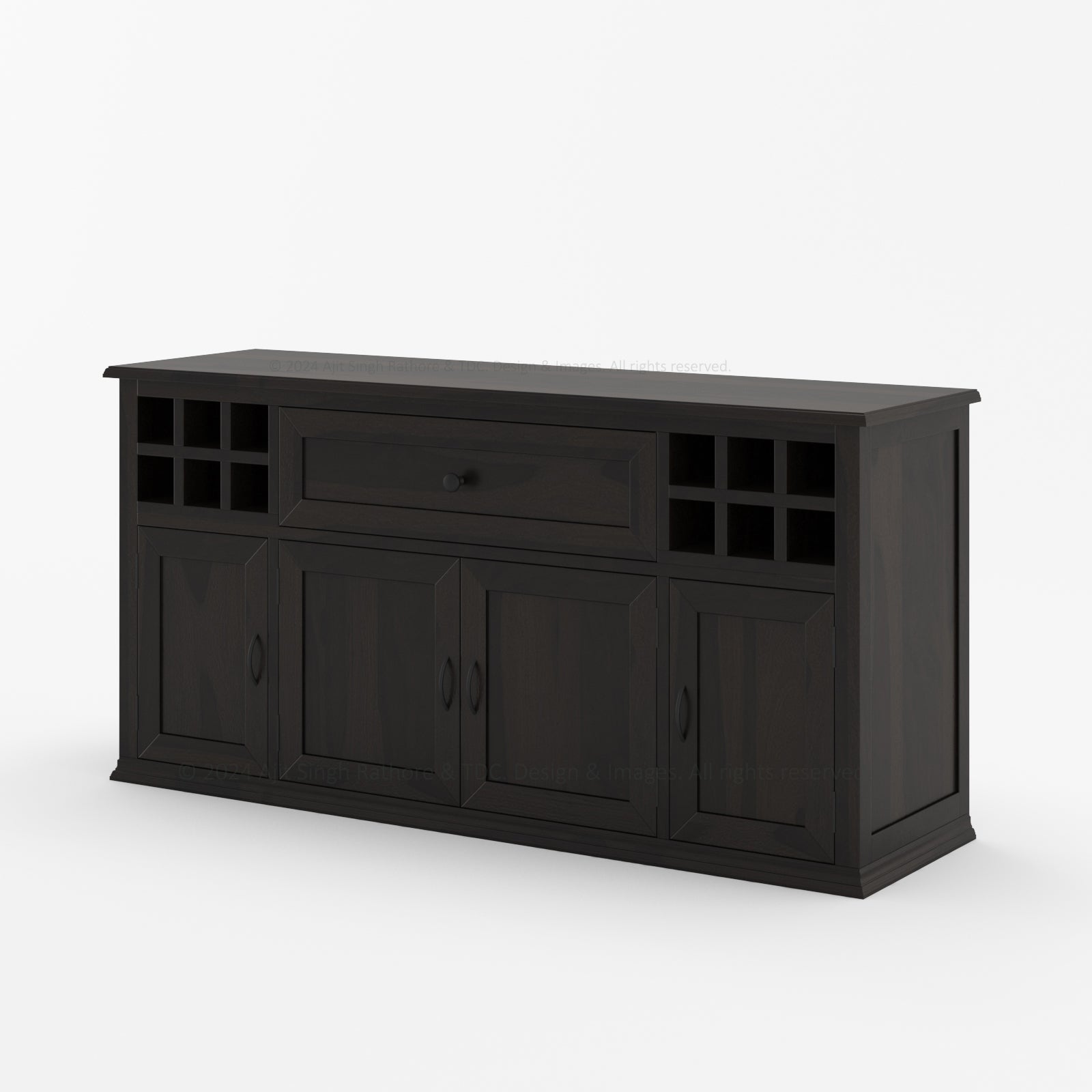 High Sierra Sideboard Buffet Wine Bar Cabinet