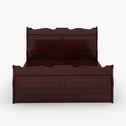 Lancaster Sleigh Bed Made of Premium Solid Wood