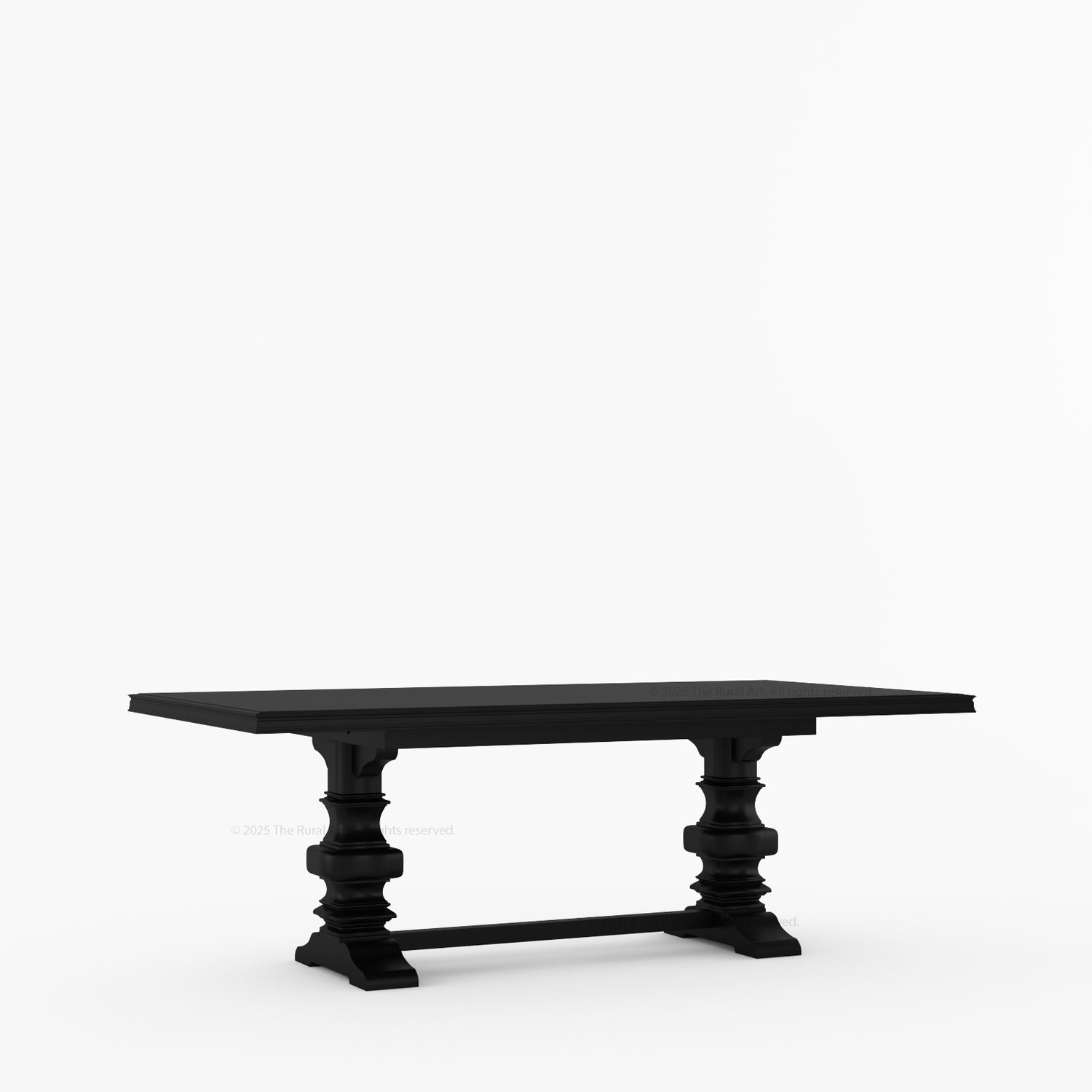 Goldfield Trestle Pedestal Solid Wood Dining Table