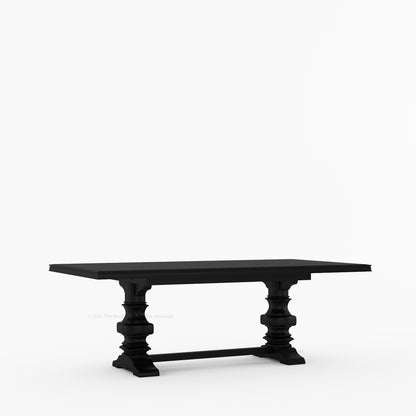 Goldfield Trestle Pedestal Solid Wood Dining Table