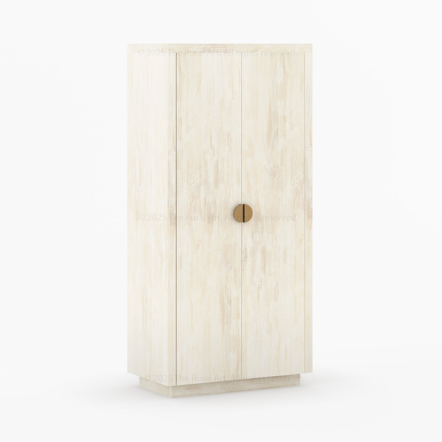 Kingston Solid Wood Armoire with Brass Handles