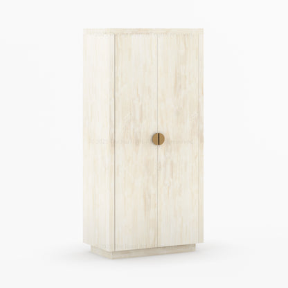 Kingston Solid Wood Armoire with Brass Handles