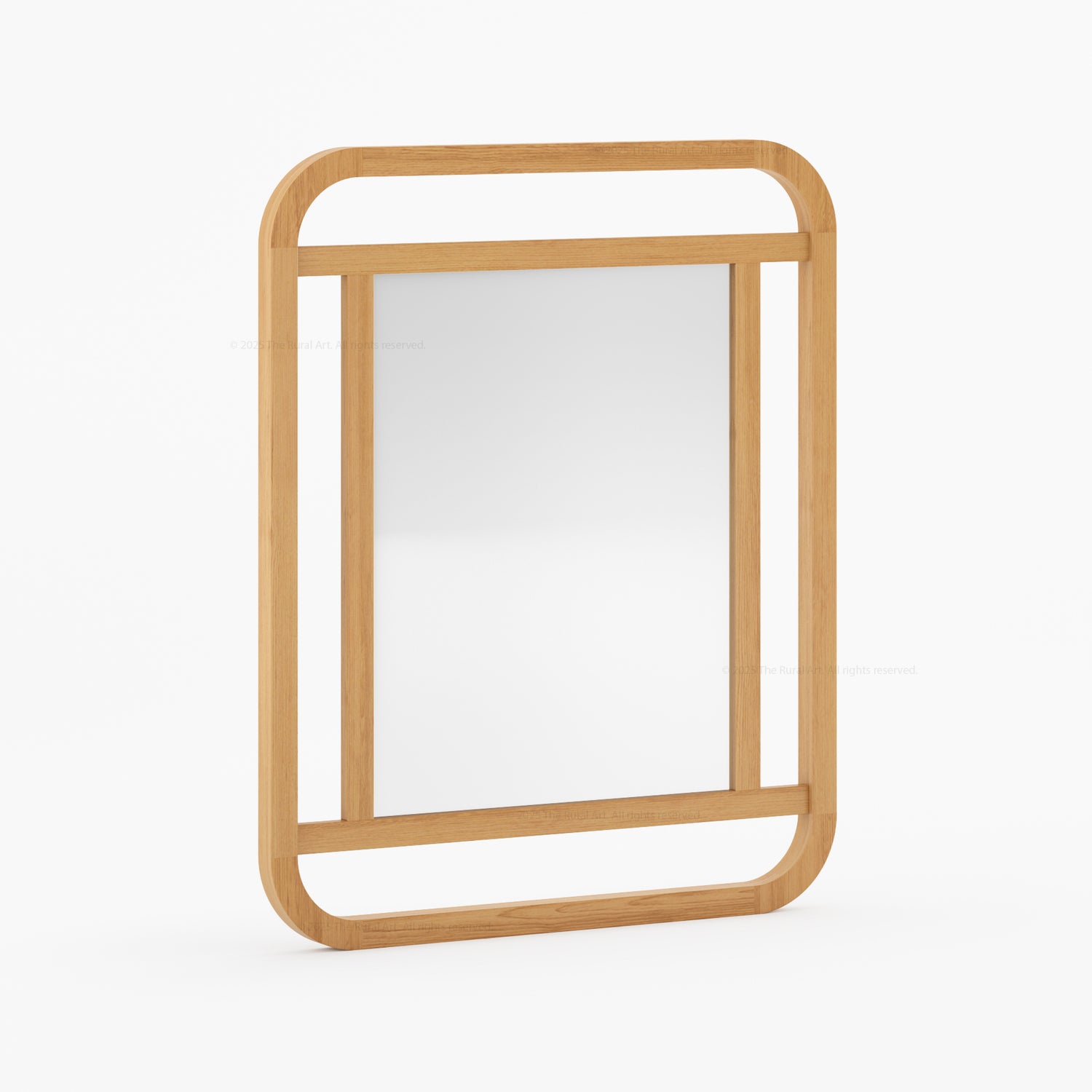 Stockton Solid Wood Open-Frame Wall Mirror