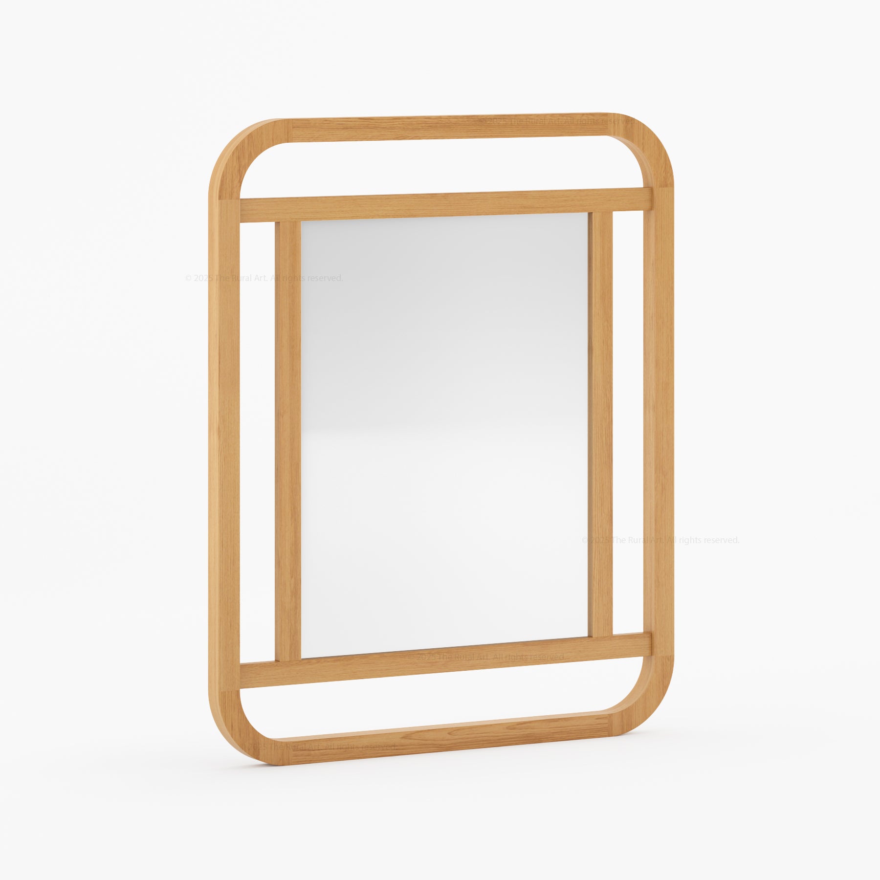 Stockton Solid Wood Open-Frame Wall Mirror