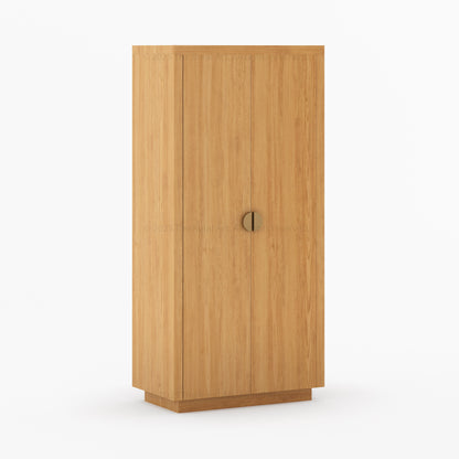 Kingston Solid Wood Armoire with Brass Handles