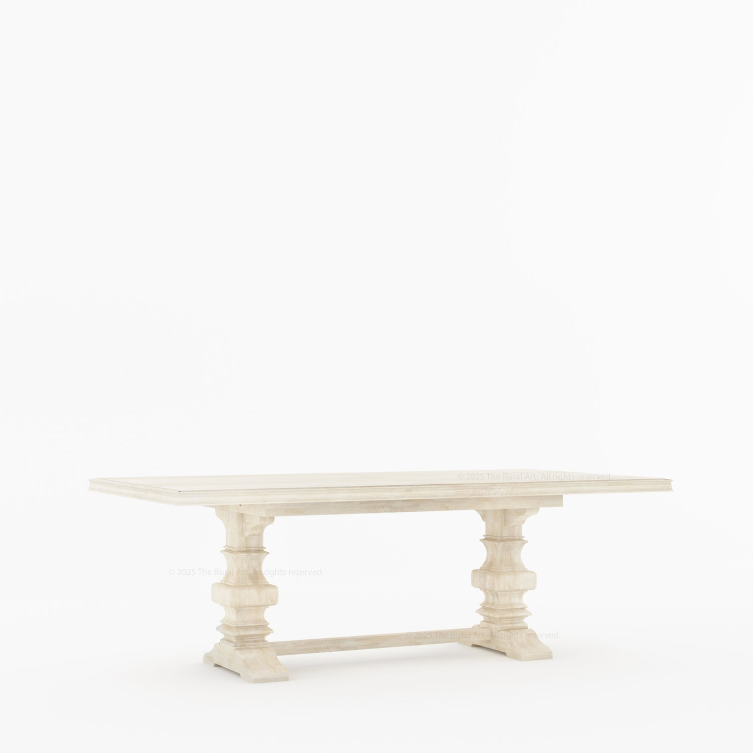 Goldfield Trestle Pedestal Solid Wood Dining Table