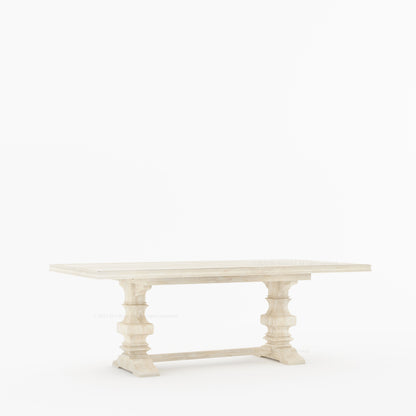 Goldfield Trestle Pedestal Solid Wood Dining Table