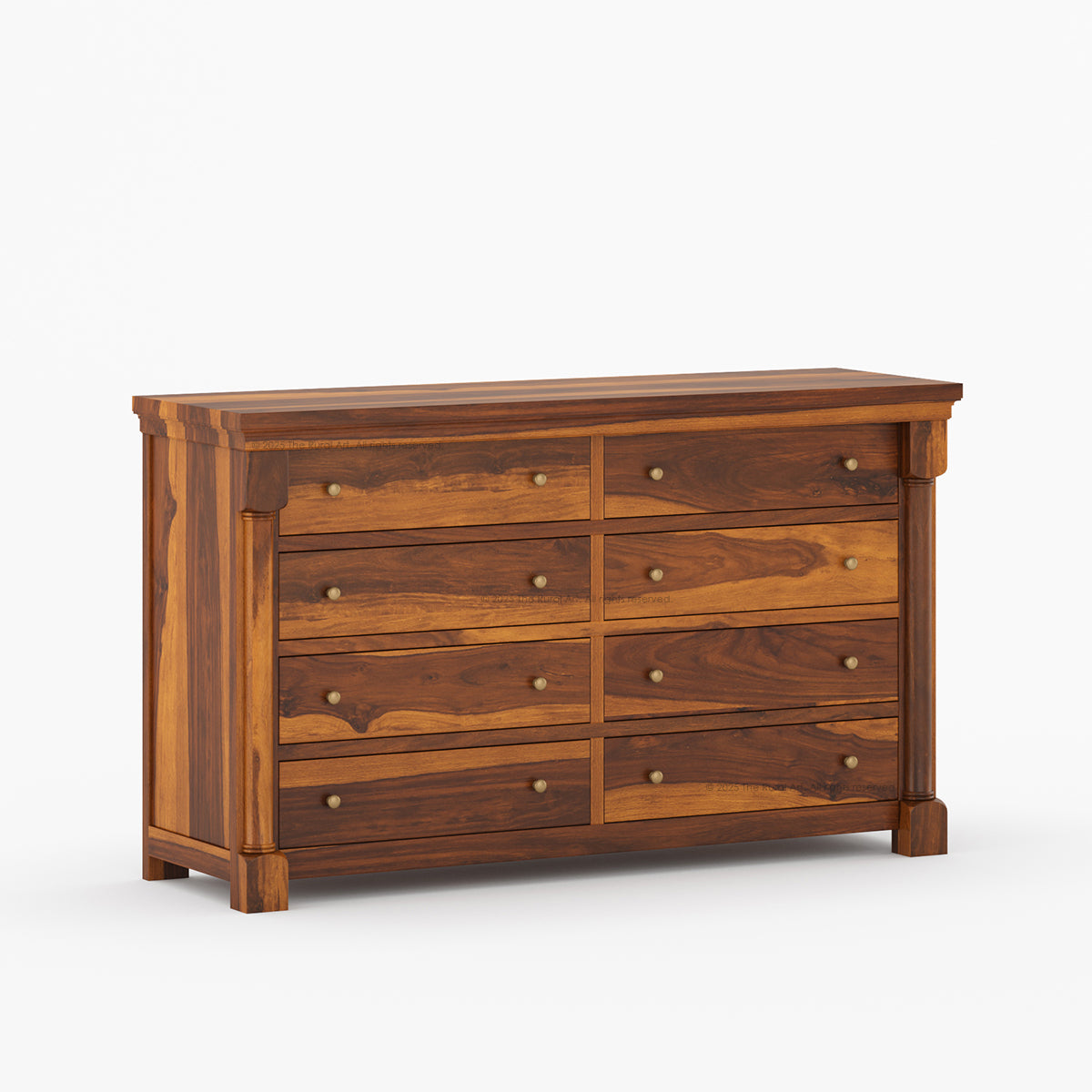 Verona Estate Solid Wood Dresser with 8-Drawer Storage Chest