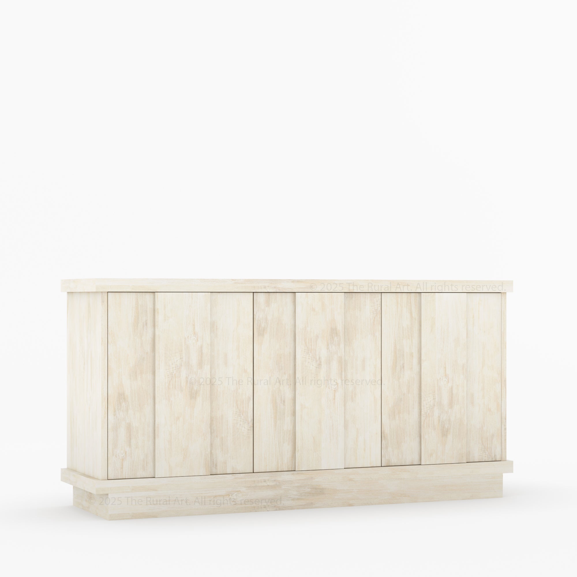 Medina Solid Wood Sideboard Buffet Cabinet | Modern Dining Storage with Hidden Shelves
