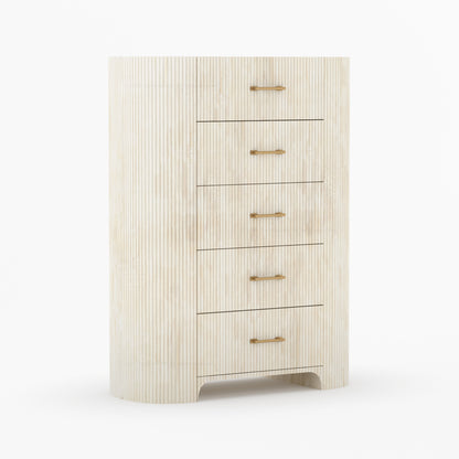 Bartow Fluted Solid Wood Dresser – 5, 6, 7 &amp; 9 Drawer Storage Chest