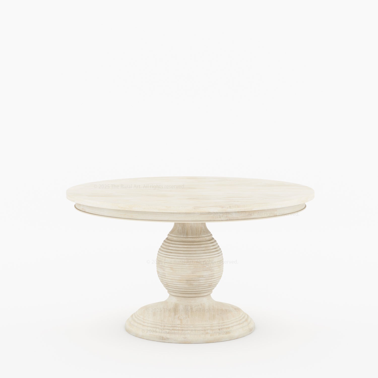 Rome Round Carved Pedestal Dining Table