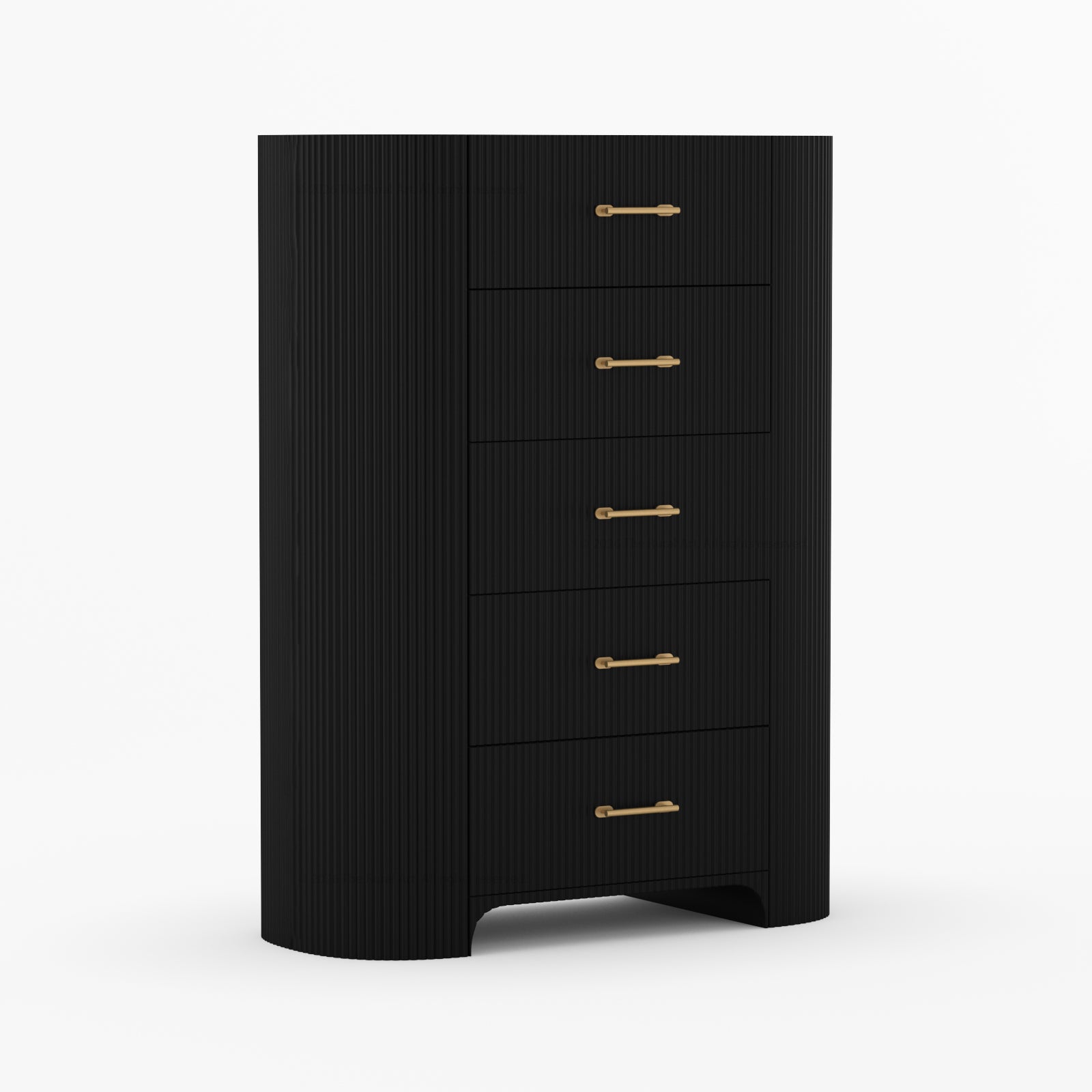 Bartow Fluted Solid Wood Dresser – 5, 6, 7 &amp; 9 Drawer Storage Chest