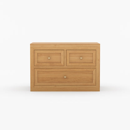 Seward Modern Heritage Solid Wood Bedroom Set with Upholstered Bed