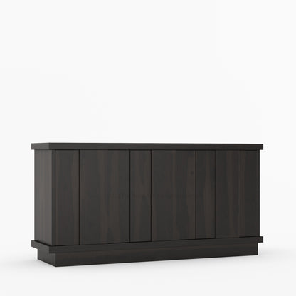 Medina Solid Wood Sideboard Buffet Cabinet | Modern Dining Storage with Hidden Shelves