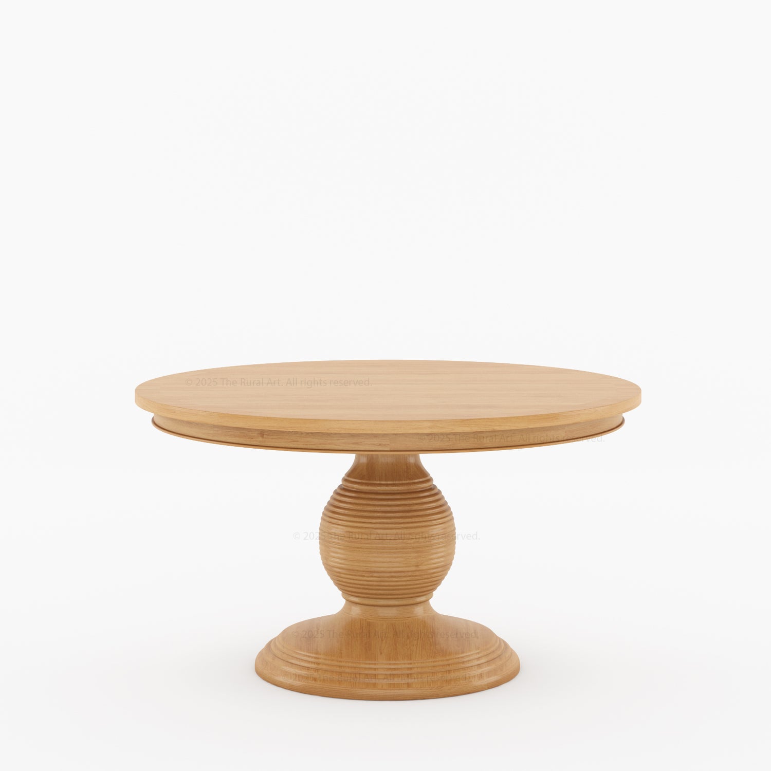 Rome Round Carved Pedestal Dining Table