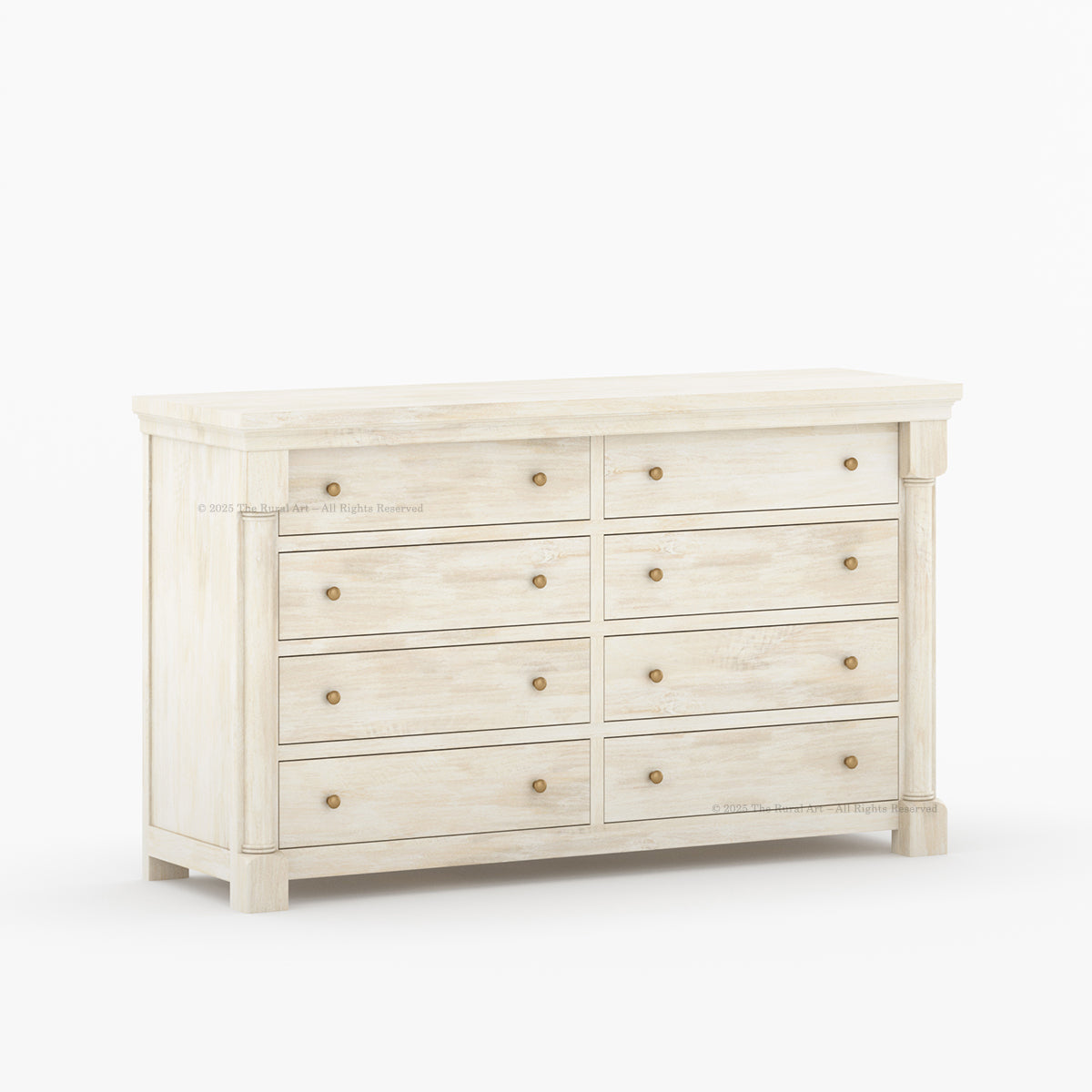 Verona Estate Solid Wood Dresser with 8-Drawer Storage Chest